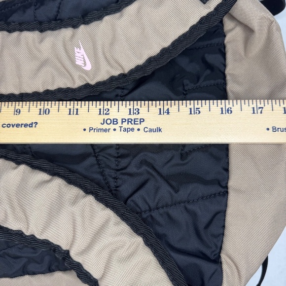NIKE Varsity Backpack Large/3 Section/Light Brown and Pink/School/Work/Casual - Picture 8 of 15